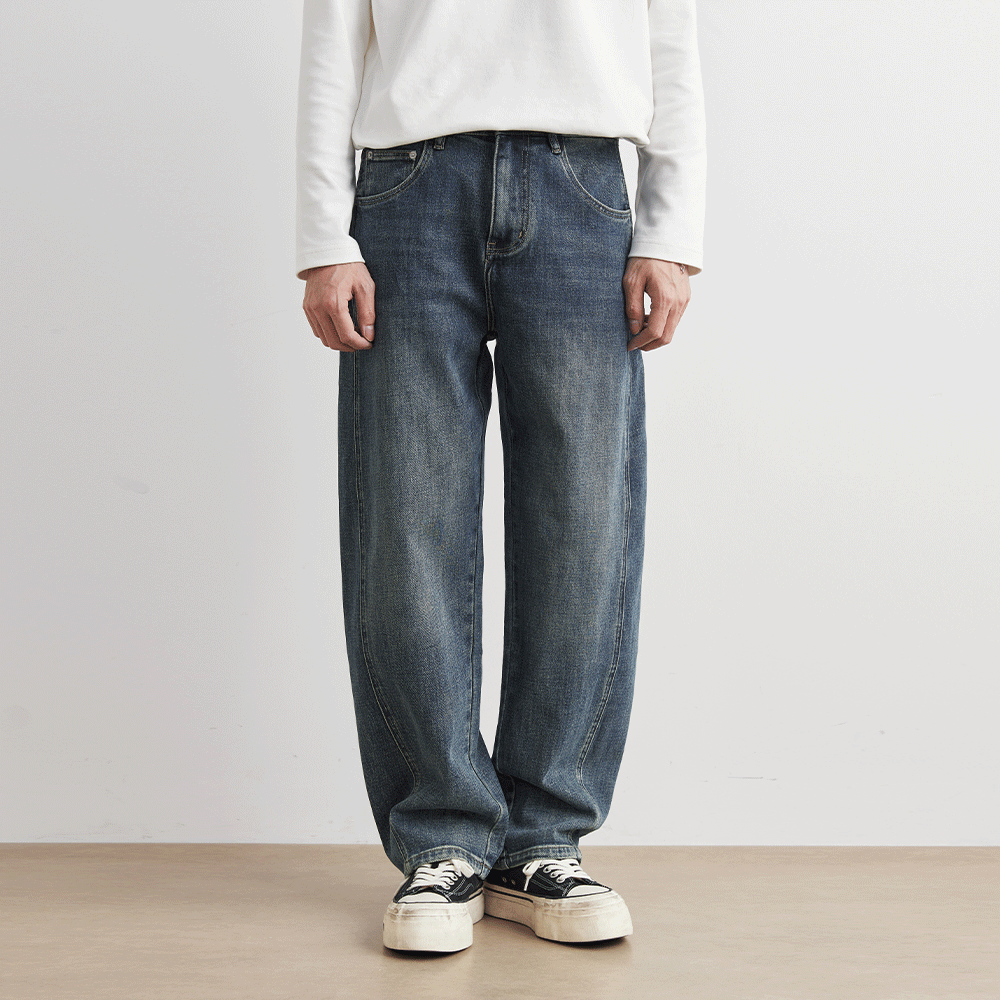 Loose Fit Straight Leg Jeans