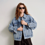 Light Blue Cotton Denim Jacket