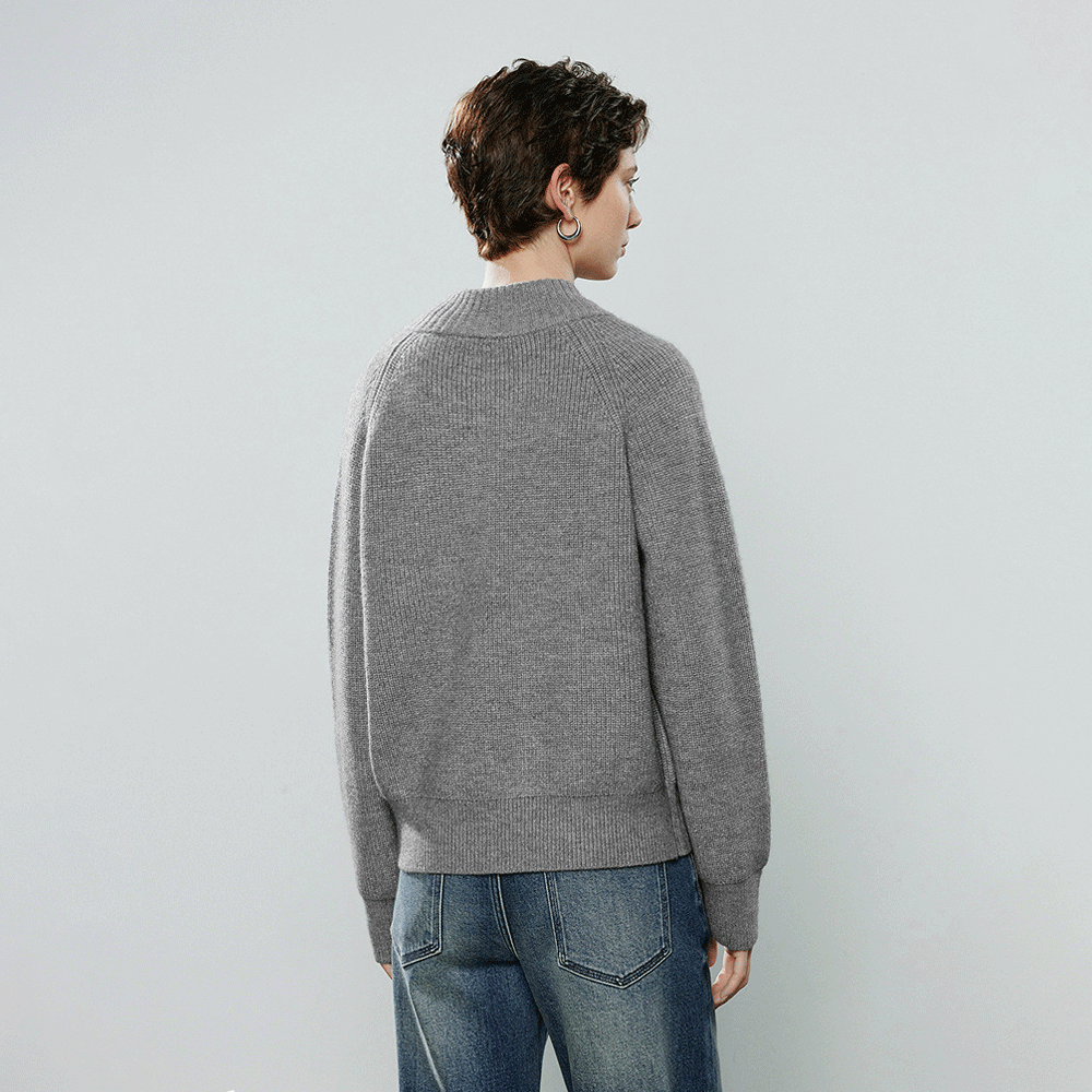 Zip-Up Polar Fleece Cardigan