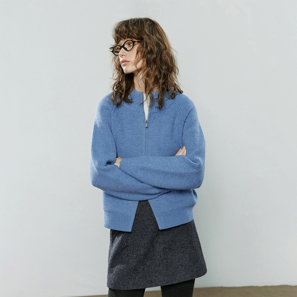 Zip-Up Polar Fleece Cardigan