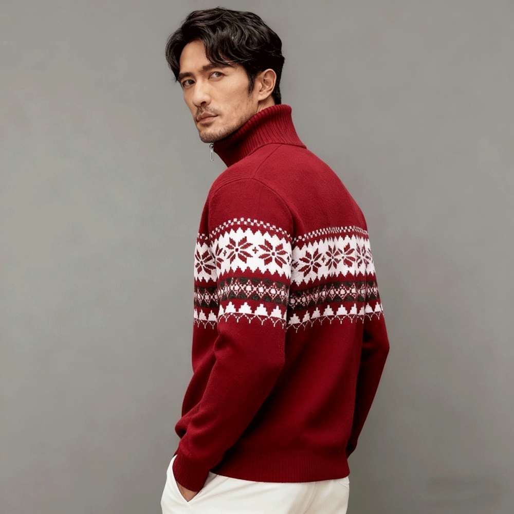 Slim Fit Half Zip Sweater