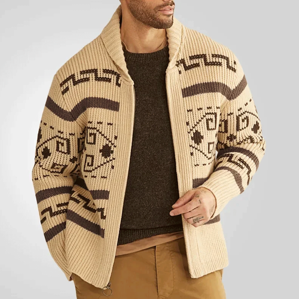 Slim Fit Casual Knit Cardigan