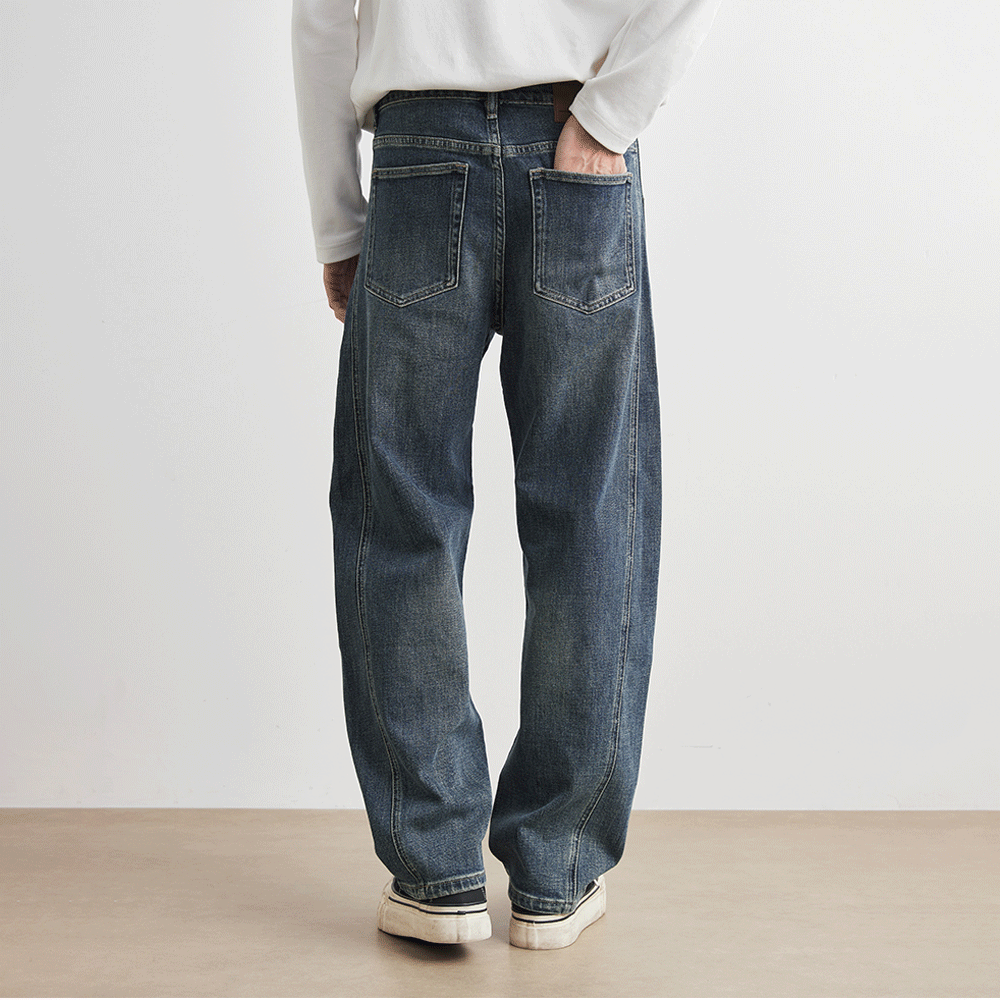 Loose Fit Straight Leg Jeans