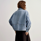 Light Blue Cotton Denim Jacket