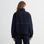 High Neck Ruffle Jacket