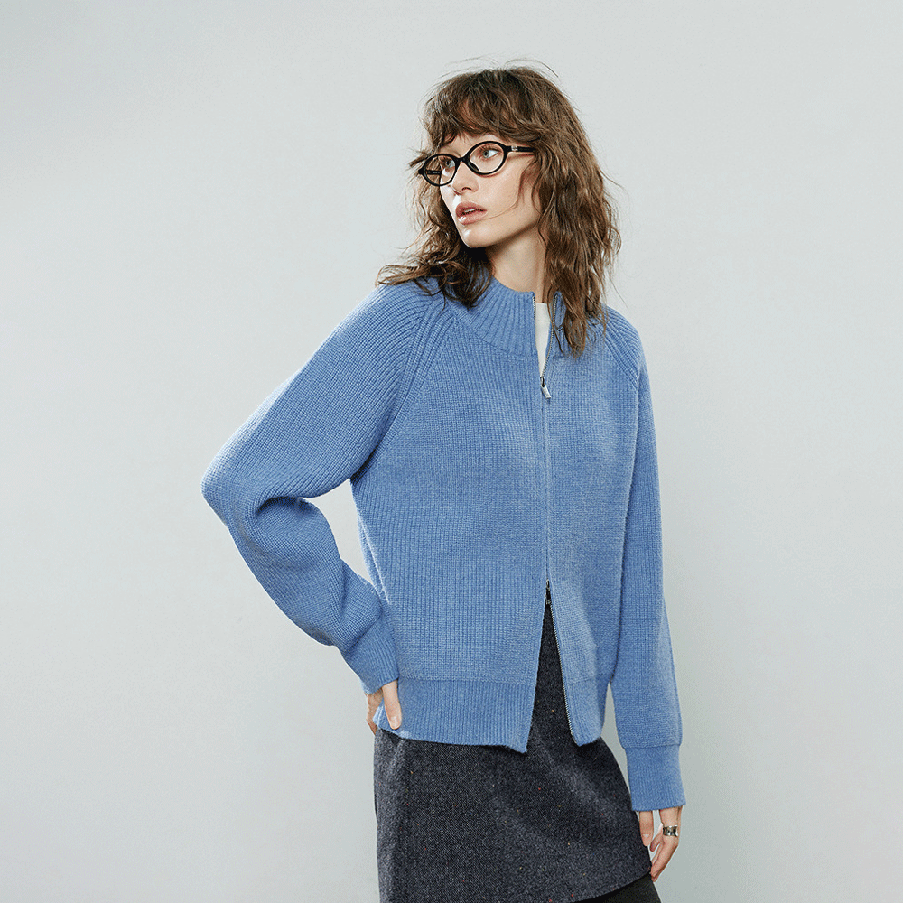 Zip-Up Polar Fleece Cardigan