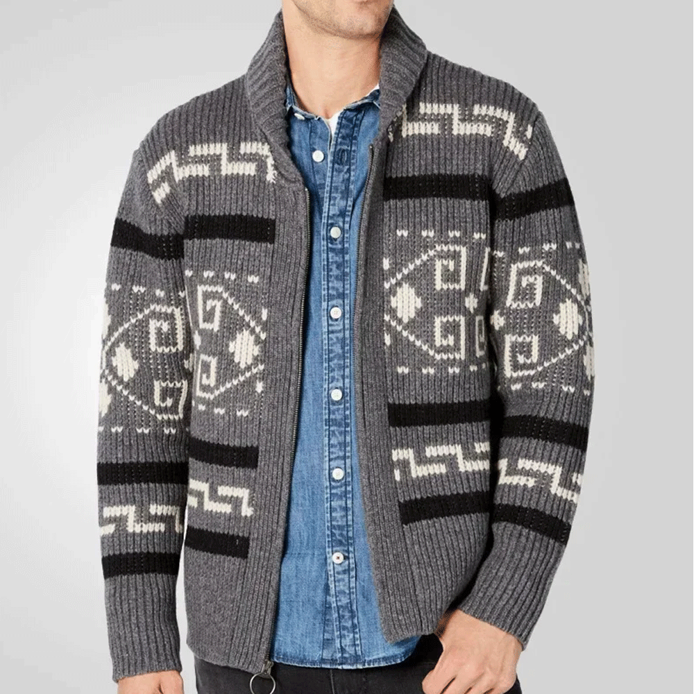 Slim Fit Casual Knit Cardigan
